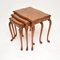 Tables Gigognes Vintage en Noyer, 1930, Set de 3 3