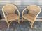 Fauteuils en Rotin et Bambou avec Coussins, 1970s, Set de 2 2