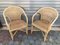 Rattan & Bamboo Armchairs with Cushions, 1970s, Set of 2 2