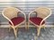 Rattan & Bamboo Armchairs with Cushions, 1970s, Set of 2 3