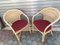 Rattan & Bamboo Armchairs with Cushions, 1970s, Set of 2 5