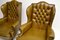Vintage Leather Wing Back Armchairs, 1930, Set of 2 7