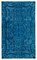 Orientalischer blauer Überfärbter Teppich, 1980er 1
