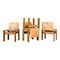 Monk Chairs by Afra & Tobia Scarpa for Molteni, 1973, Set of 4 5