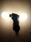 Black Arm Wall Lights with Dumbbells, Set of 2 5