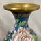 Grand Vase Cloisonné avec Oiseaux et Décoration Florale, Chine, 1960s 4