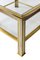 Mid-Century Italian Brass, Chrome and Glass Top Side Tables, 1970, Set of 2, Image 5