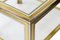 Mid-Century Italian Brass, Chrome and Glass Top Side Tables, 1970, Set of 2 6