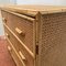 Mid-Century Bamboo and Rattan Cane Chest of Drawers, 1950s, Image 3