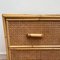Mid-Century Bamboo and Rattan Cane Chest of Drawers, 1950s, Image 5
