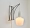 Modernist Wall Sconce in Wire Metal and Glass 3