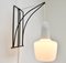 Modernist Wall Sconce in Wire Metal and Glass 6