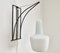Modernist Wall Sconce in Wire Metal and Glass 2