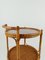 Vintage Round Serving Bar Cart in Bamboo and Rattan, 1960s, Image 3