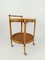 Vintage Round Serving Bar Cart in Bamboo and Rattan, 1960s, Image 17