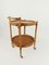 Vintage Round Serving Bar Cart in Bamboo and Rattan, 1960s, Image 13