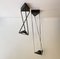 Vintage Italian Black Kandido Ceiling Light by Fa Porsche for Luci Italia, 1980s 3