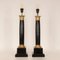 Vintage French Napoleonic Lamps in Black Marble and Gold Gilded Bronze, 1980s, Set of 2 7