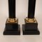 Vintage French Napoleonic Lamps in Black Marble and Gold Gilded Bronze, 1980s, Set of 2 2