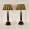Vintage French Napoleonic Lamps in Black Marble and Gold Gilded Bronze, 1980s, Set of 2 8