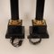 Vintage French Napoleonic Lamps in Black Marble and Gold Gilded Bronze, 1980s, Set of 2, Image 3