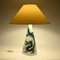 Lampe de Bureau Dragon Vert Mid-Century en Porcelaine de Alka Kunst, 1960s 2