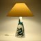 Mid-Century Green Dragon Porcelain Table Lamp from Alka Kunst, 1960s 2