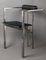Postmoderner Modell Trix Stuhl aus Leder & Metall von KF Forster für KFF Design, 1980er 1