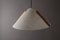 Danish Pendant Lamp in Wood and Paper from Domus, 1980s 2