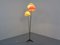 Italian Glass Fiber & Brass Floor Lamp, 1950s 28