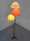 Italian Glass Fiber & Brass Floor Lamp, 1950s 27