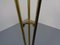 Italian Glass Fiber & Brass Floor Lamp, 1950s 24