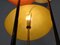 Italian Glass Fiber & Brass Floor Lamp, 1950s 15