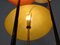 Italian Glass Fiber & Brass Floor Lamp, 1950s, Image 15