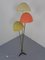 Italian Glass Fiber & Brass Floor Lamp, 1950s 21