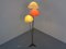 Italian Glass Fiber & Brass Floor Lamp, 1950s, Image 4