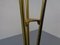 Italian Glass Fiber & Brass Floor Lamp, 1950s 23