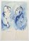 Mino Maccari, Figures, Watercolor, 1965, Image 1