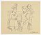 Mino Maccari, Police and Guys, Ink Drawing, 1947, Image 1