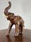 Vintage Elefantenfigur aus Leder 2