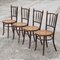 Italian Wooden Chairs, Set of 4, Image 1