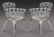 Chaises de Jardin Style Coalbrookdale Antiques en Fonte, 1890s, Set de 5 1