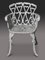 Antique Coalbrookdale Style Garden Chairs in Cast Iron, 1890s, Set of 5 2