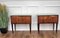 Italienische Mid-Century Nachttische aus Holz & Messing, 1950er, 2er Set 2