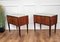 Italienische Mid-Century Nachttische aus Holz & Messing, 1950er, 2er Set 7