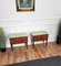 Tables de Chevet Mid-Century en Bois et Laiton, Italie, 1950s, Set de 2 3