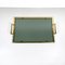 Mid-Century Italian Rectangular Tray in Brass and Smoked Glass, 1960s 4