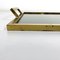 Mid-Century Italian Rectangular Tray in Brass and Smoked Glass, 1960s, Image 6