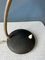 Lámpara de escritorio Bauhaus pequeña de metal negro, años 70, Imagen 8