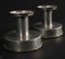 Candleholders in Pewter with Brass Border by Thorild Knutsson, 1940s, Set of 2, Image 3